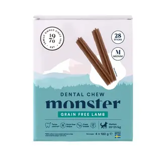Produktfoto för Monster Dog Dental Chew Lamb Medium (28-pack)
