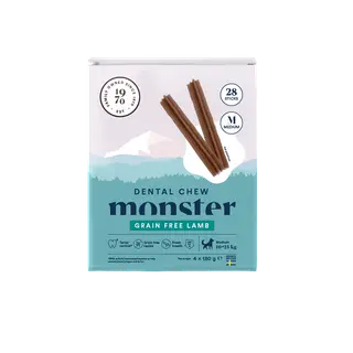 Produktfoto för Monster Dog Dental Chew Lamb Medium (28-pack)