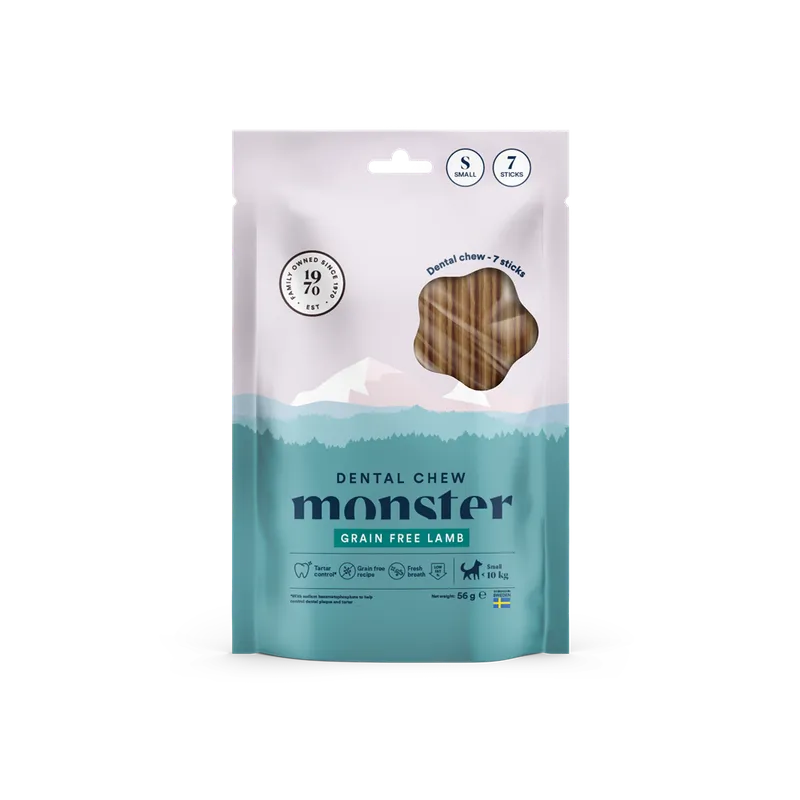 Alternativ bild 0 för Monster Dog Dental Chew Lamb Small (7-pack)