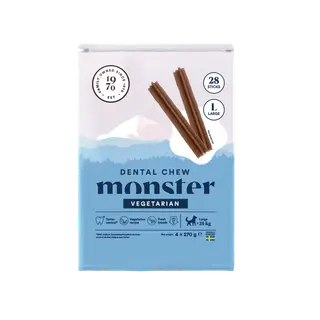 Produktfoto för Monster Dog Dental Chew Vegetarian Large (28-pack)