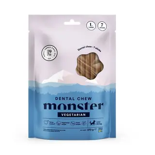 Produktfoto för Monster Dog Dental Chew Vegetarian Large (7-pack)
