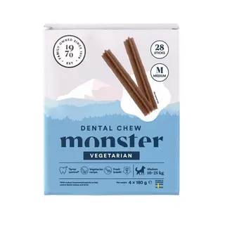 Produktfoto för Monster Dog Dental Chew Vegetarian Medium (28-pack)