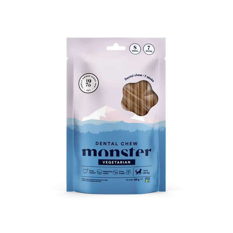 Alternativ bild 0 för Monster Dog Dental Chew Vegetarian Small (7-pack)