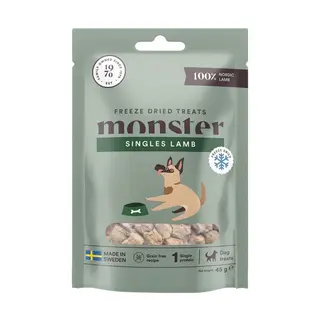 Produktfoto för Monster Dog Treats Freeze Dried Lamb 45 g