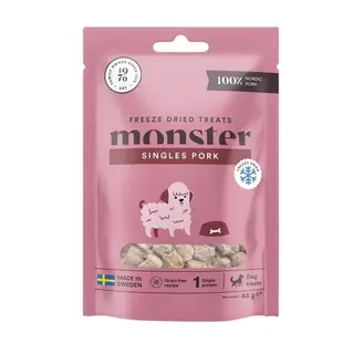 Produktfoto för Monster Dog Treats Freeze Dried Pork 45 g