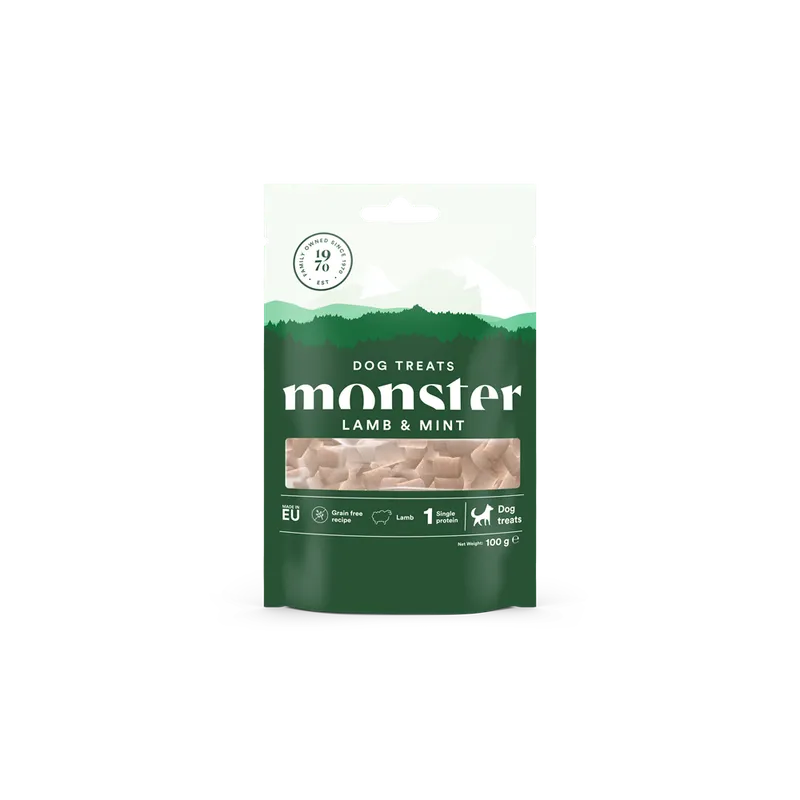 Alternativ bild 0 för Monster Dog Treats Lamb & Mint 100 g