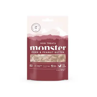 Produktfoto för Monster Dog Treats Pork & Peanut Butter 100 g