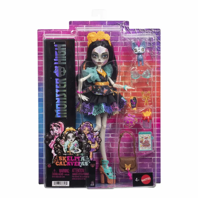 Bild 2 för Monster High Core Doll Skelita Calaveras