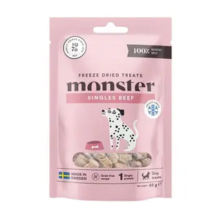 Produktfoto för Monster Hundgodis Frystorkad Biff 45 g