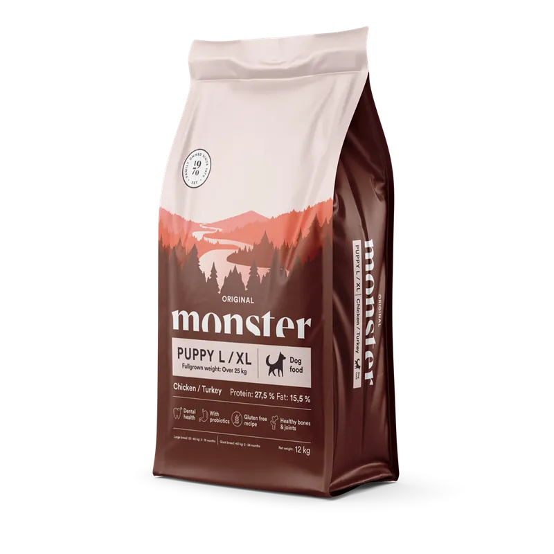 Alternativ bild 0 för Monster Puppy Large & XL Kyckling & Kalkon (12 kg)