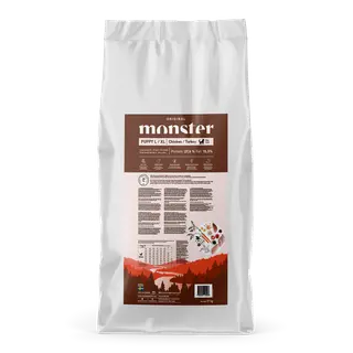 Produktfoto för Monster Puppy Large & XL Kyckling & Kalkon (17 kg)