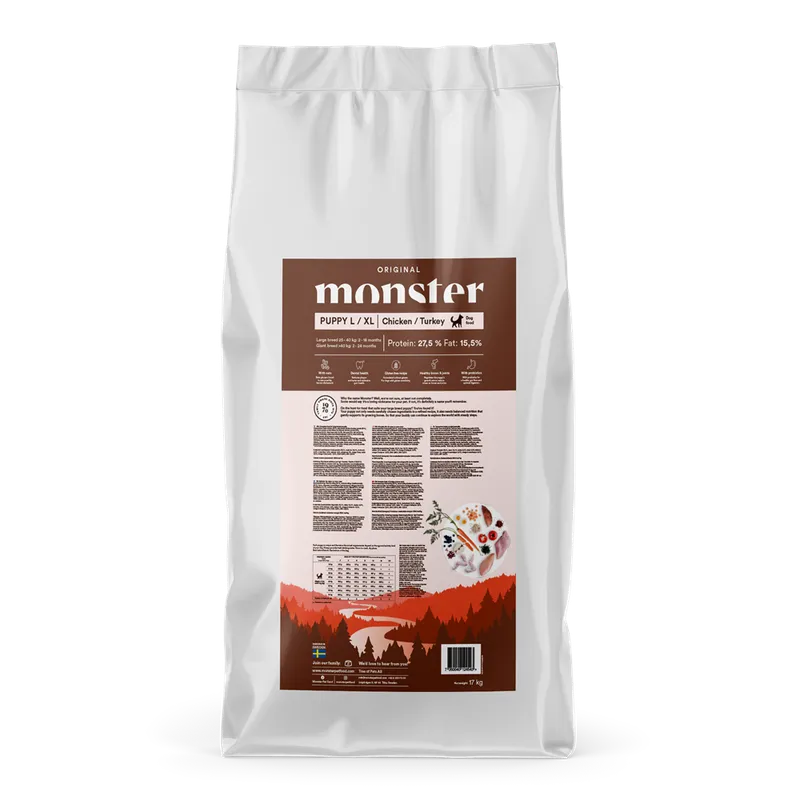 Alternativ bild 0 för Monster Puppy Large & XL Kyckling & Kalkon (17 kg)