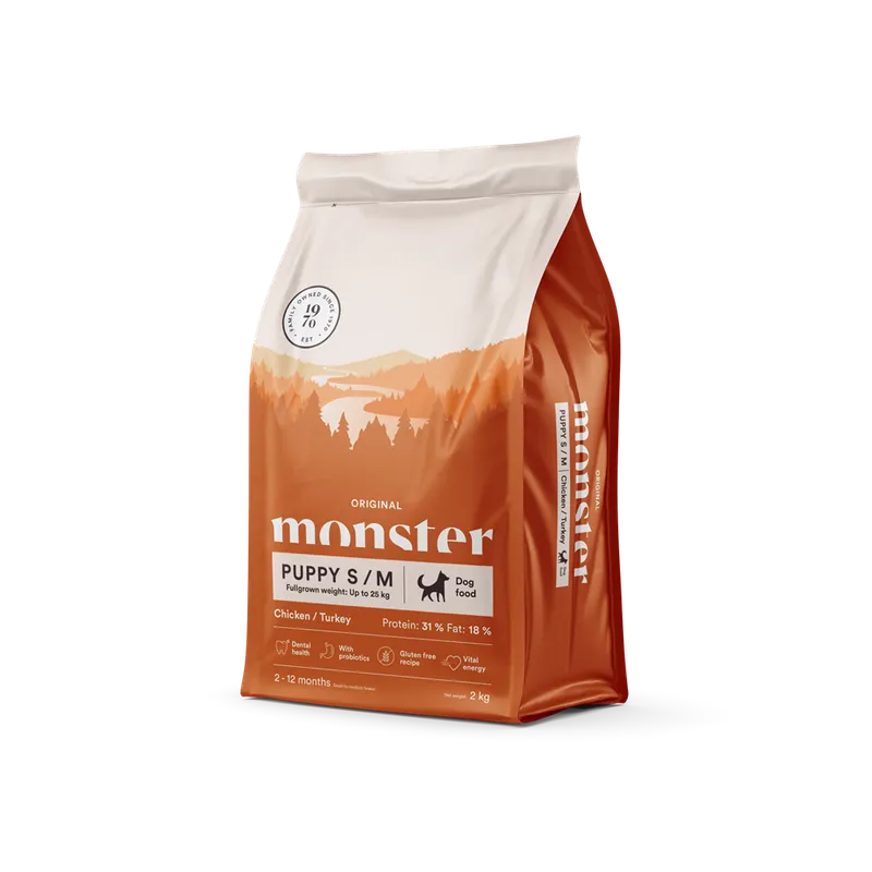 Alternativ bild 0 för Monster Puppy Small & Medium Kyckling & Kalkon (2 kg)