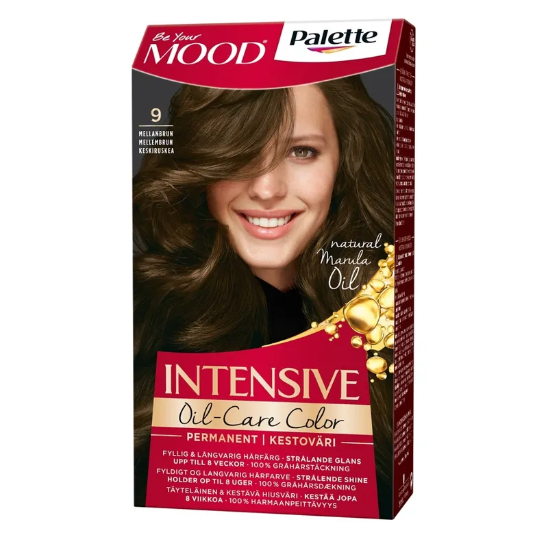 Bild 2 för MOOD Hair Colour 4 in 1 No. 9 Medium Brown - pcs 1