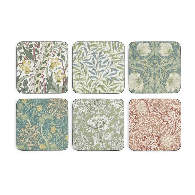 Alternativ bild 0 för Morris & Co - Morris & Co Glasunderlägg Mix & Match 6-pack