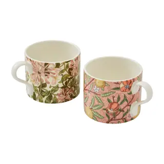 Produktfoto för Morris and Co. Mugg 2 st. fruit + honeysuckle