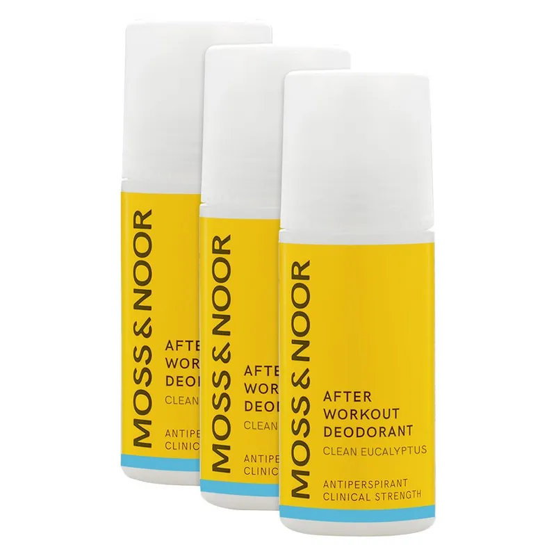 Bild 1 för Moss & Noor After Workout Deodorant Clean Eucalyptus 3-pack