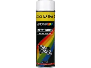 Produktfoto för Motip Auto Akrylspray vit matt 500ml