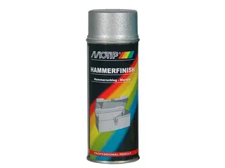 Produktfoto för Motip Hammarlack - Silver 400 ml - Rostskyddsfärg / Metallfärg