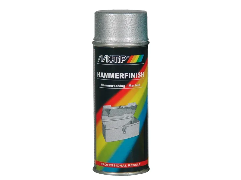 Alternativ bild 0 för Motip Hammarlack - Silver 400 ml - Rostskyddsfärg / Metallfärg