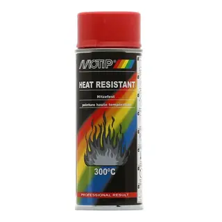 Produktfoto för Motip Heat Resistant - Värmefärg Röd 400 ml