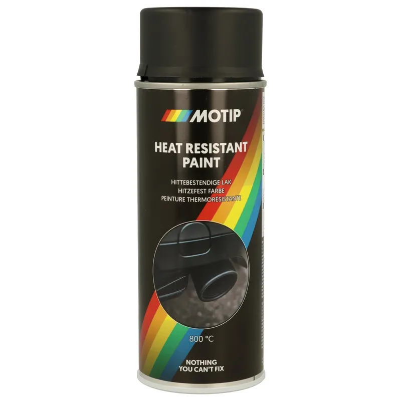 Alternativ bild 0 för Motip Heat Resistant - Värmefärg Svart 400 ml