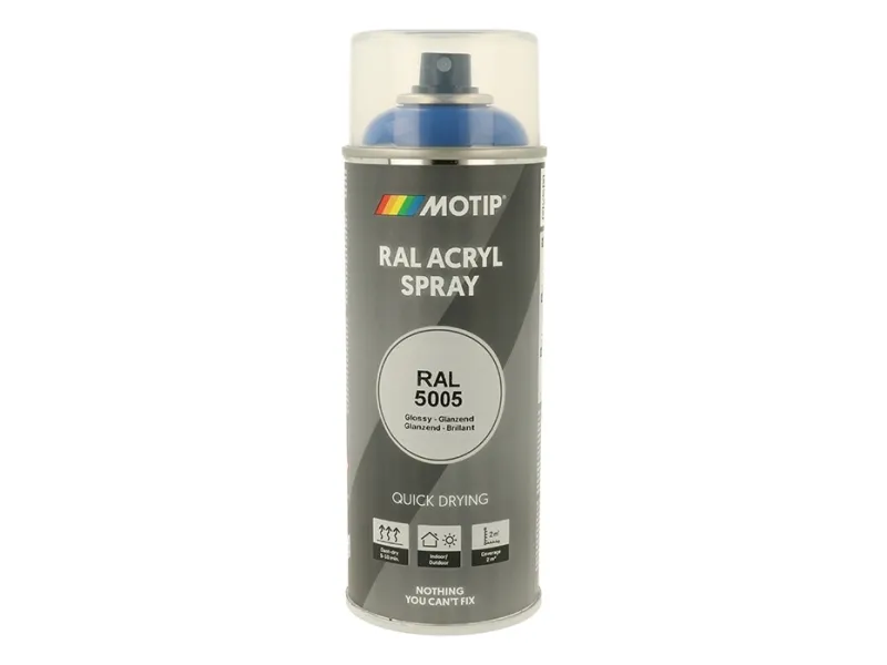Alternativ bild 0 för Motip High Gloss RAL 5005 - Sprayfärg Signal Blå 400 ml
