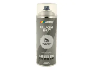 Produktfoto för Motip High Gloss RAL 9006 - Sprayfärg White Silver 400 ml
