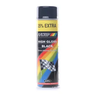 Produktfoto för Motip High Gloss - Rallyfärg Svart 500 ml
