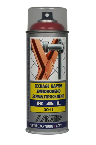 Produktfoto för Motip Industri Ral 3011 högblank 400ml