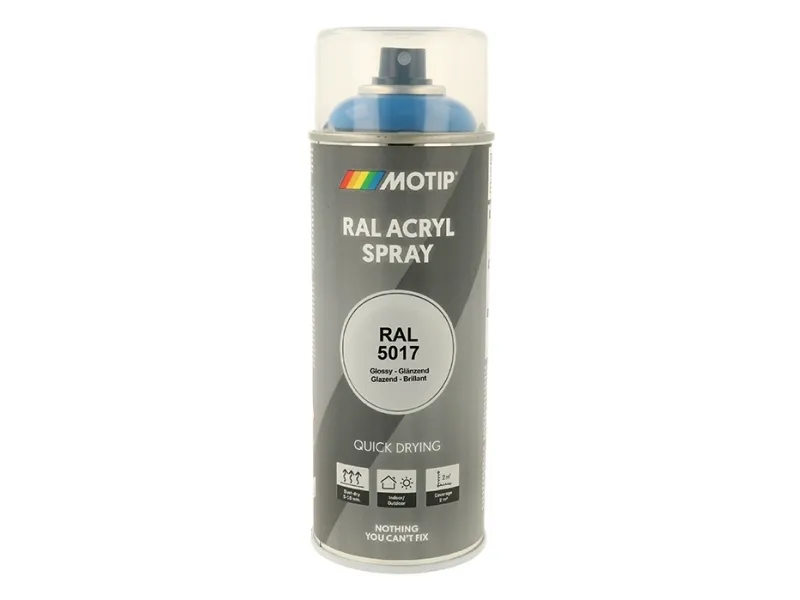 Alternativ bild 0 för Motip Industri Ral 5017 högglans 400ml