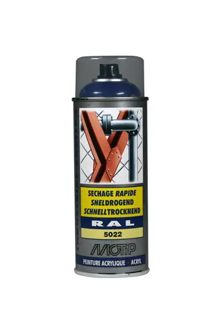 Produktfoto för Motip Industri Ral 5022 högglans 400ml