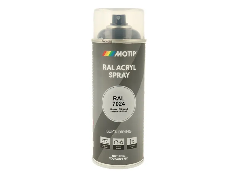 Alternativ bild 0 för Motip Industri Ral 7024 högglans 400ml