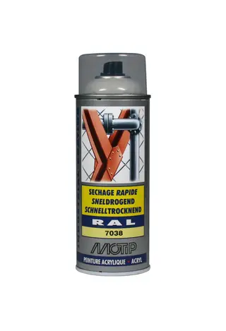 Produktfoto för Motip Industri Ral 7038 högglans 400ml