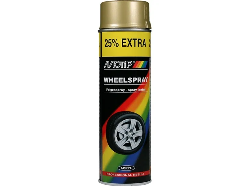Alternativ bild 0 för Motip Wheelspray - Fälgfärg Guld 500 ml