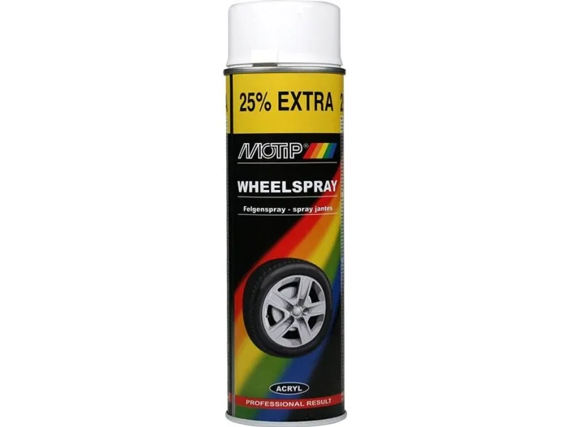 Alternativ bild 0 för Motip Wheelspray - Fälgfärg Vit 500 ml