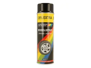 Produktfoto för Motip Wheelspray Gloss - Fälgfärg Svart 500 ml