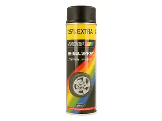 Produktfoto för Motip Wheelspray Matt - Fälgfärg Svart 500 ml