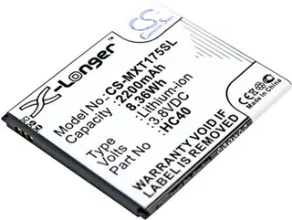 Produktfoto för Motorola - HC40 - Motorola för Moto C, Moto M2C63 - Litiumjonbatteri / Batteri - 2350mAh (HC40)