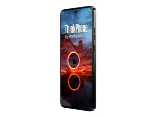Produktfoto för Motorola ThinkPhone - 5G pekskärmsmobil - dual-SIM - RAM 8 GB / Internminne 256 GB - pOLED-skärm - 6.55 - 2400 x 1080 pixlar (144 Hz) - 3 st. bakre kameror 50 MP, 13 MP - front camera 32 MP - kolsvart