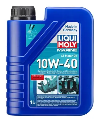 Produktfoto för Motorolja marin Liqui Moly 4-taktsolja 4T 10W-40 1L, Universal
