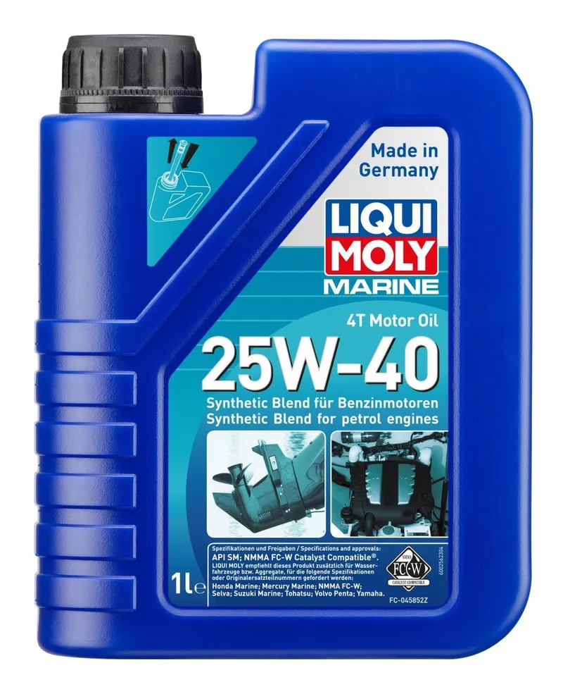 Alternativ bild 0 för Motorolja marin Liqui Moly 4-taktsolja 4T 25W-40 1L, Universal