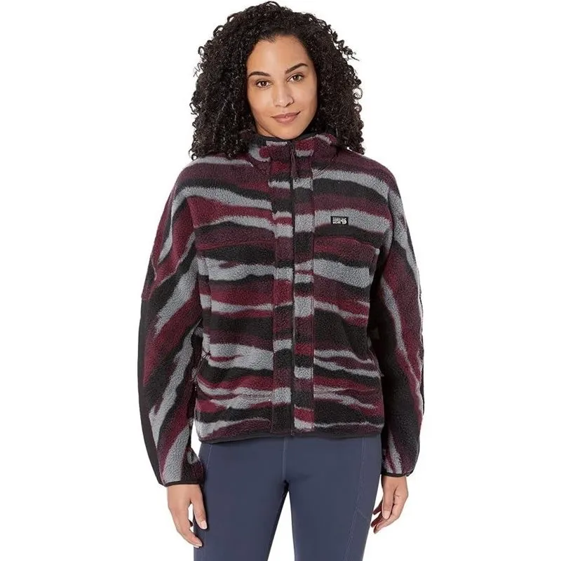 Bild 1 för Mountain Hardwear HiCamp Fleece Full Zip Hoodyn Cocoa Red Lands