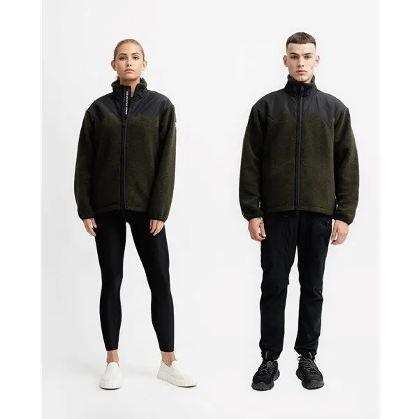 Bild 2 för Mountain Works Hybrid Pile Fleece Top Military
