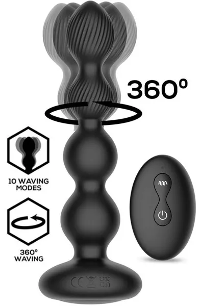 Bild 1 för Mouve Butt Plug With Waving & Vibration With Remote