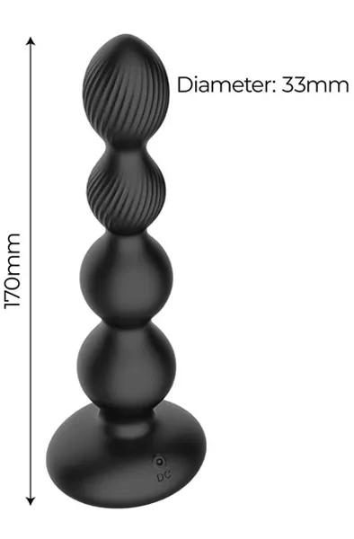 Bild 2 för Mouve Butt Plug With Waving & Vibration With Remote