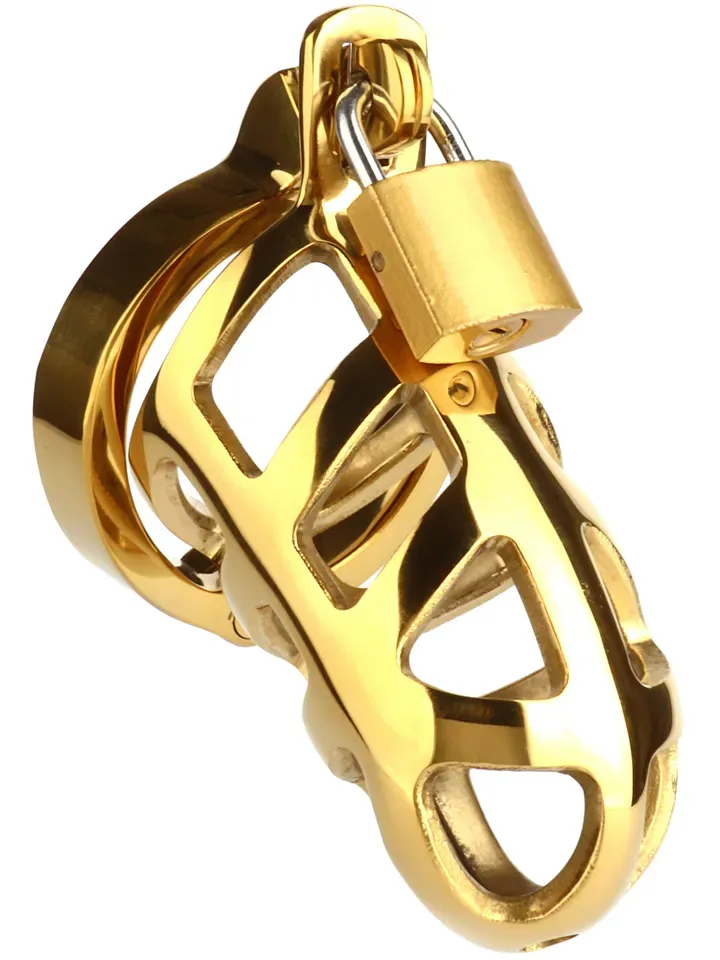 Bild 1 för Mr Steel: Brutal Chastity Cage, guld