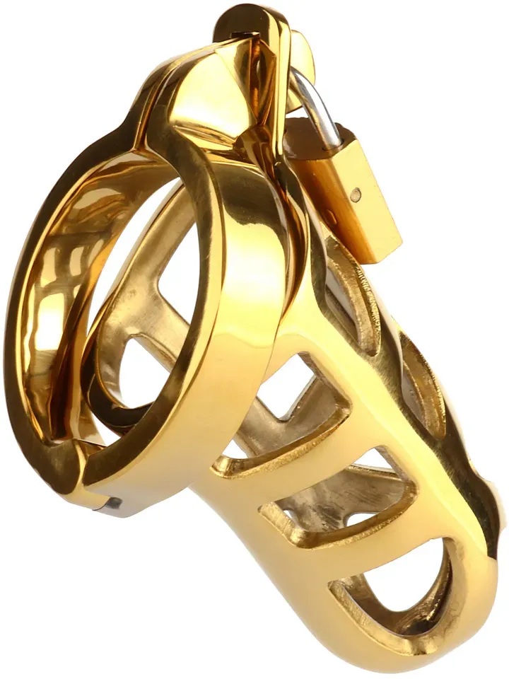 Bild 2 för Mr Steel: Brutal Chastity Cage, guld