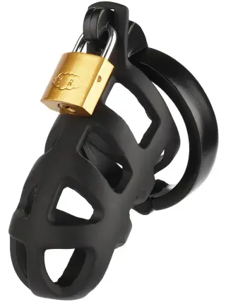 Produktfoto för Mr Steel: Brutal Chastity Cage, svart