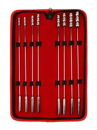Produktfoto för Mr Steel: Rosebud Urethral Beaded Sounds, 8-pack